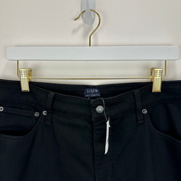 J.Crew Curvy Essential Straight Black Jean All Day Stretch Womens US 32 NWT - Picture 7 of 14
